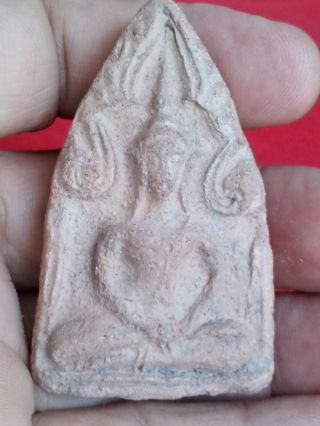 Antique Buddha Statue Pra Koon Pan Amulet Pendant Nr photo