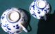 3 Odd Old Chinese Japanese Blue & White Canton Pottery Signed 14.  95 Other photo 7