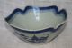 Antique Chinese Blue & White Canton Square Salad Bowl Early 19th C Excellent Bowls photo 2