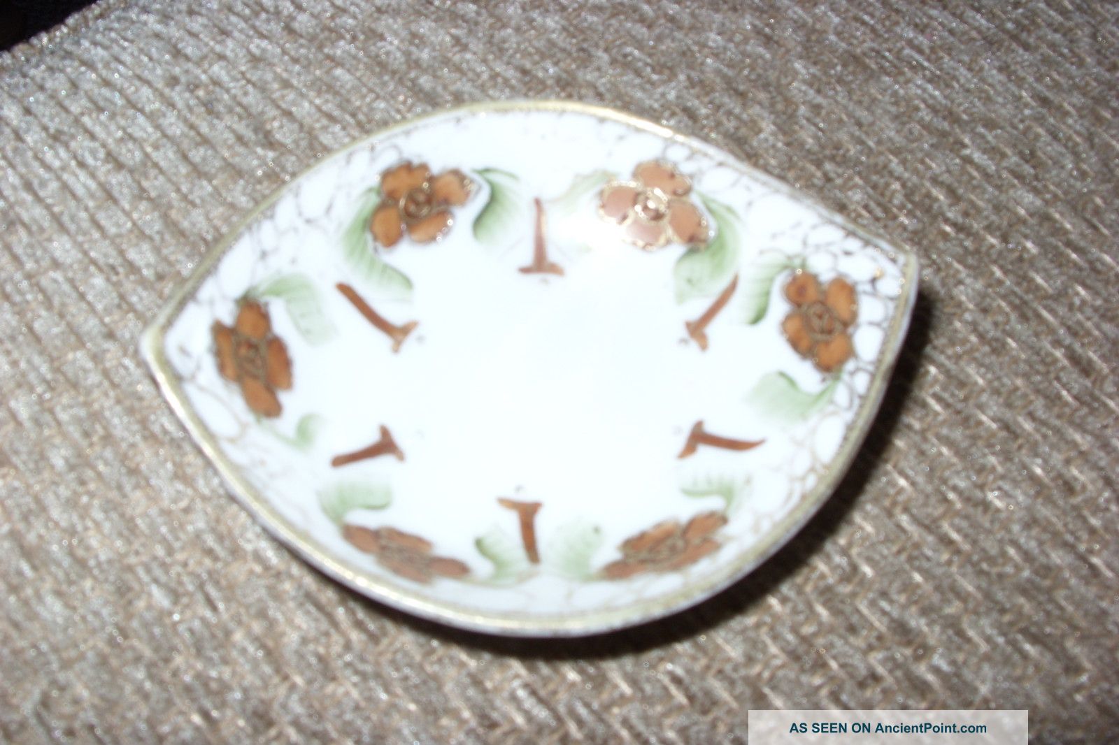 Japanese Nippon Porcelain Small Dish Hand Painted - Bowls photo