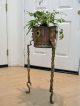 Antique North African Brass And Copper Plant Stand Middle East photo 1