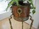 Antique North African Brass And Copper Plant Stand Middle East photo 4