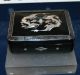 Antique Black Lacquer /mother Of Pearl Box Boxes photo 1