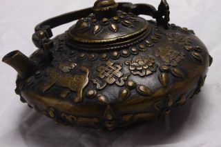 Cool Antique Chinese Teapot W/ Animals Patten Mark Qianlong (1735 - 1795yr) photo