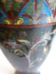 Pair Chinese Cloisonne Hexagonal Shape Baluster Vases Circa 19th Century Cloisonne photo 3
