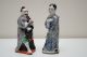 Two Early 20thc Chinese Antique Porcelain Famille Rose Figurine Other photo 6