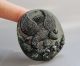 Chinese Hetian Black Green Jade Carved Eagle Pendant Nr Other photo 1