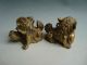 878g Chinese Brass A Pair Of Lions Statue Nr Other photo 3
