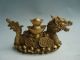 585g Chinese Brass Dragon Transportation Money Statue Nr Other photo 3