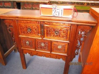 Antique Table With Full Carvings From China photo