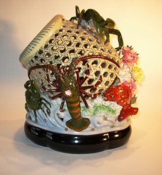 Palissy Type Chinese Crustacean Crab Fish Trap photo