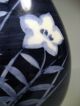 Very Fine Japan Japanese Blue & White Pottery Signed Arita Floral Vase 20th C. Vases photo 9
