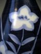 Very Fine Japan Japanese Blue & White Pottery Signed Arita Floral Vase 20th C. Vases photo 10