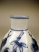 Japan Japanese Arita Blue & White Porcelain Gourd Shaped Bottle Vase Ca.  20th C. Vases photo 2