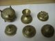 3 Asian Inspired Incense Burners/brass/footed Pot/graduated Sizes/detail Incense Burners photo 2
