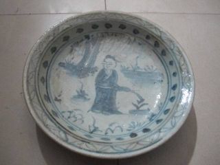 Glaze Plate Porcelain Squaredbeautiful Chinese Exquisite Old No.  10 photo
