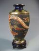 Very Fine Japan Japanese Figural Satsuma Pottery Vase On Base Ca.  20th Century Vases photo 1