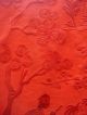 Antique Chinese Embroidery Shawl Red Crane Hunter Figure Butterfly Peacock Robes & Textiles photo 10