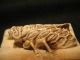Rare Antique Japanese 象牙 Ox Bone Netsuke Cicada Insect On A Bamboo,  Signed Netsuke photo 8