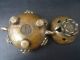 Tibet Brass Carved Hollowed - Out Lotus Flower Incense Burner Censer Pl687 Incense Burners photo 2