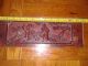 Two Large Antique Hand Carved And Painted Chinese Wall Relief/plaque. Other photo 1