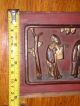 Two Large Antique Hand Carved And Painted Chinese Wall Relief/plaque. Other photo 5
