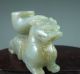 Chinese Hetian Jade Carvd Beast Carving Other photo 3