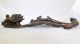 Fine Chinese Carved Boxwood / Wood Ruyi Scepter W/ Frogs On Lotus (15.  25 