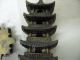 Pagoda Shaped Incense Burne/old Brass/made Japan/wt: 2 Lbs/ht: 6.  5 