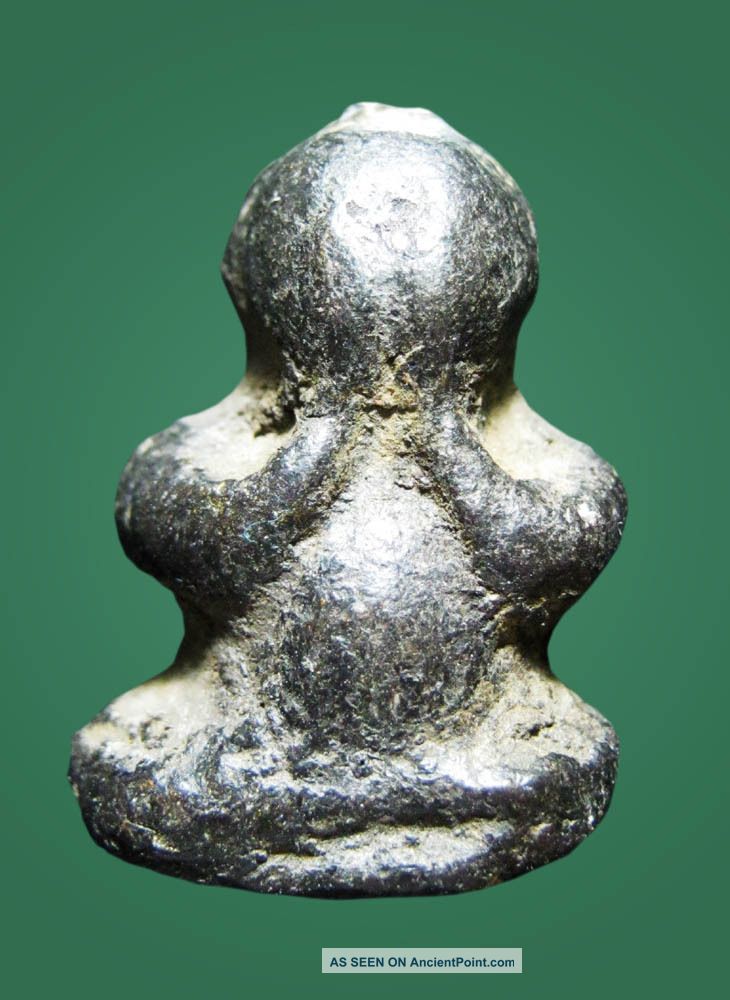 Amulet Buddha Ancient Unknow Phra Pidta (closed Eye Buddha Image) Necklaces & Pendants photo