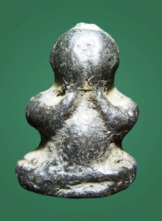 Amulet Buddha Ancient Unknow Phra Pidta (closed Eye Buddha Image) photo
