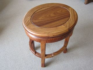 Chinese Rosewood Oval Stool photo