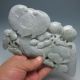 100% Natural Jadeite A Jade Hand - Carved Statues - Ruyi/lingzhi Nr/nc1992 Other photo 7