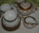 Nippon Teapot With 6 Footed Cups With Saucers & Creamer; Gilded Handpainting Teapots photo 1