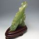 1930g 100% Natural Xiu Jade Hand - Carved Statue - - Buddha & Peony Nr/pc1958 Other photo 10