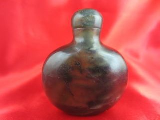 Chinese Old Jade Antique Rare Curio Handmade Citrite Snuff Bottlle Collection16 photo