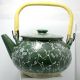 Antique Japanese 1900 ' S Teapot Cherry Blossom Wicker/bamboo Handle Teapots photo 2