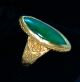Regal And Stunning Antique 24k Gold And Jade / Jadeite Ring Rings photo 1