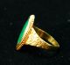 Regal And Stunning Antique 24k Gold And Jade / Jadeite Ring Rings photo 3