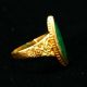 Regal And Stunning Antique 24k Gold And Jade / Jadeite Ring Rings photo 5
