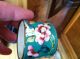19th Century Canton Enamel Plate And Serviette Ring - As Found Cloisonne photo 1