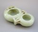 18th C.  Chinese Hetian Jade Carved Plum Flower Brush Washer Nr Other photo 2