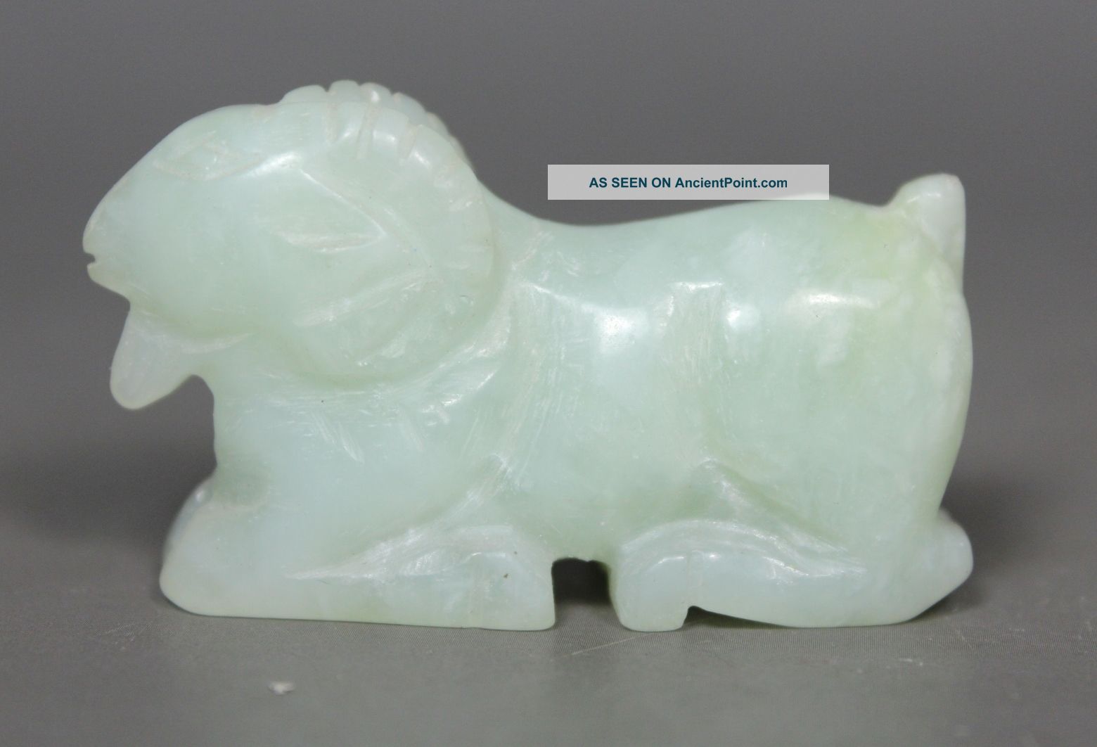 Chinese Handwork Carving Sheep Old Jade Statue Uncategorized photo