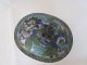 Antique Cloisonne Oval Scholars Box With Lid And Wax Seal Bowls photo 3
