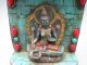 China Tibet Inlaid Turquoise Tibetan Buddhist Goddess Of Mercy Statues Nr Buddha photo 1