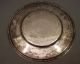 Antique 19thc Etched/cut Silver Persian Islamic Bowl & Plate Pair Middle East photo 11