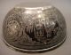 Antique 19thc Etched/cut Silver Persian Islamic Bowl & Plate Pair Middle East photo 7