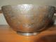 Antique 19th Century Indian Silvered Engraved Bowl India photo 1