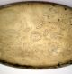 Antique Chinese Twin Dragons Oval Bronze Plate Plates photo 1