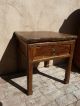 Chinese Antique Nightstand End Table Single Drawer Cabinets photo 1